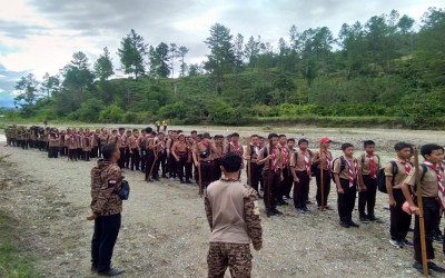 Peringati Sumpah Pemuda, Pramuka Gudep Smansa Bkj Adakan Hiking.
